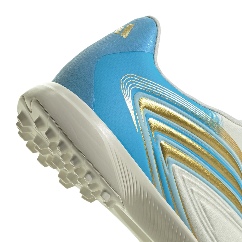 adidas F50 Messi League Laceless TF Turf Youth Soccer Cleats Blue
