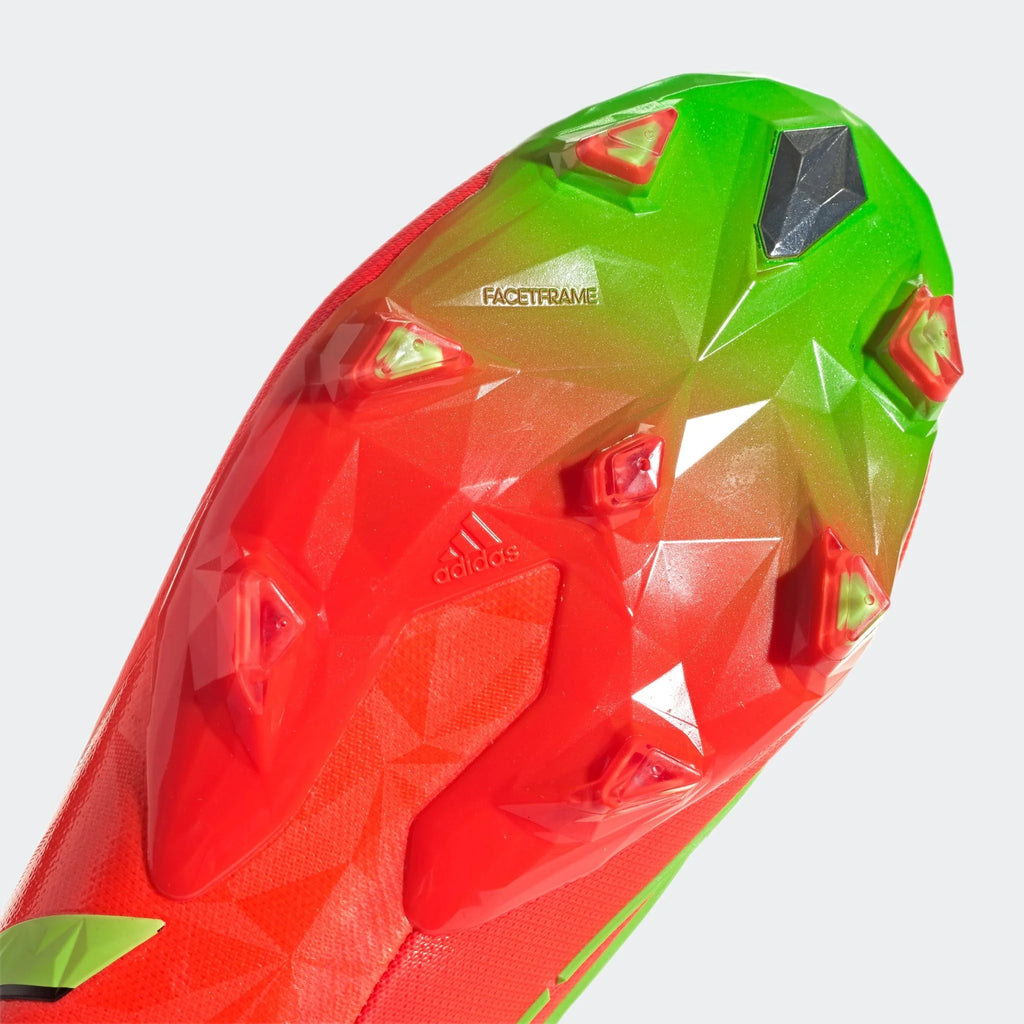 adidas Predator Edge1 FG Firm Ground Boots Solar Red Solar Green Black