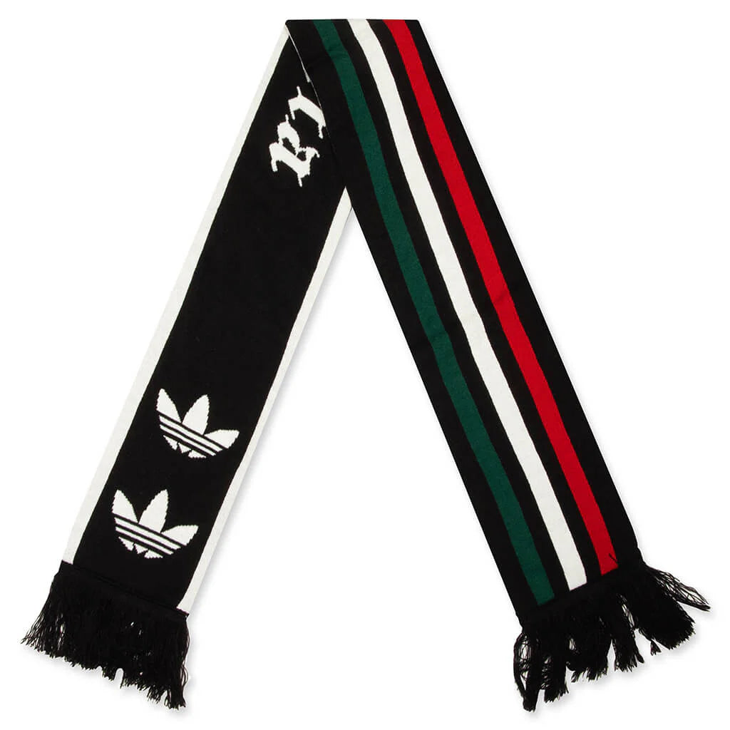 adidas Originals x Willy Chavarria Football Scarf Black Better Scarlet Collegiate Green
