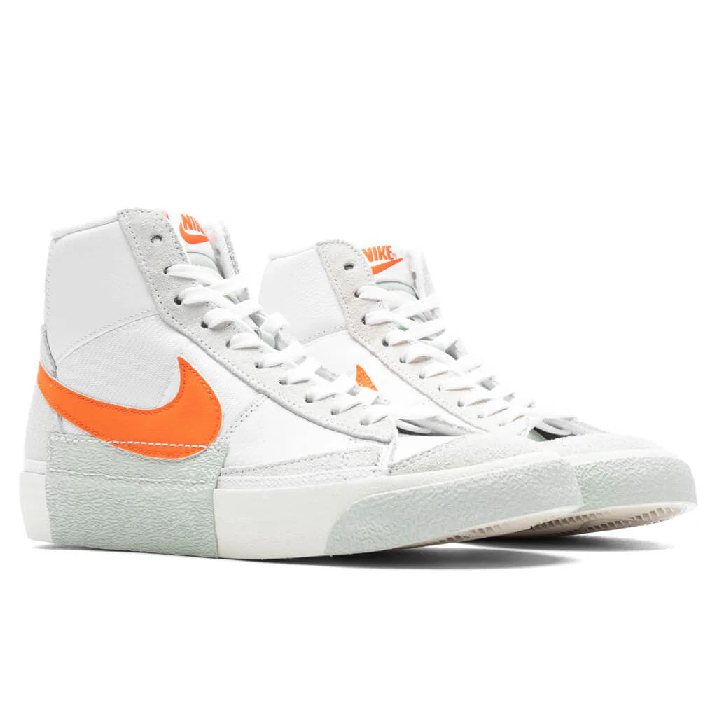 Blazer Mid Pro Club White Safety Orange Sail
