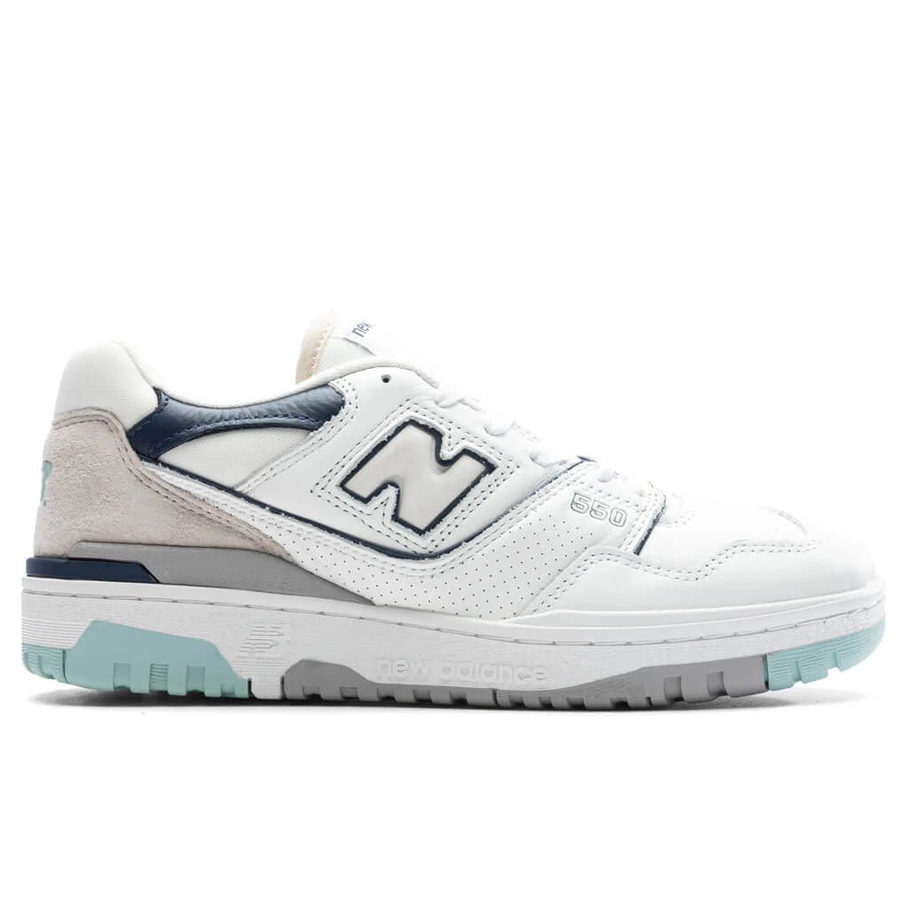 550 White Mint Navy