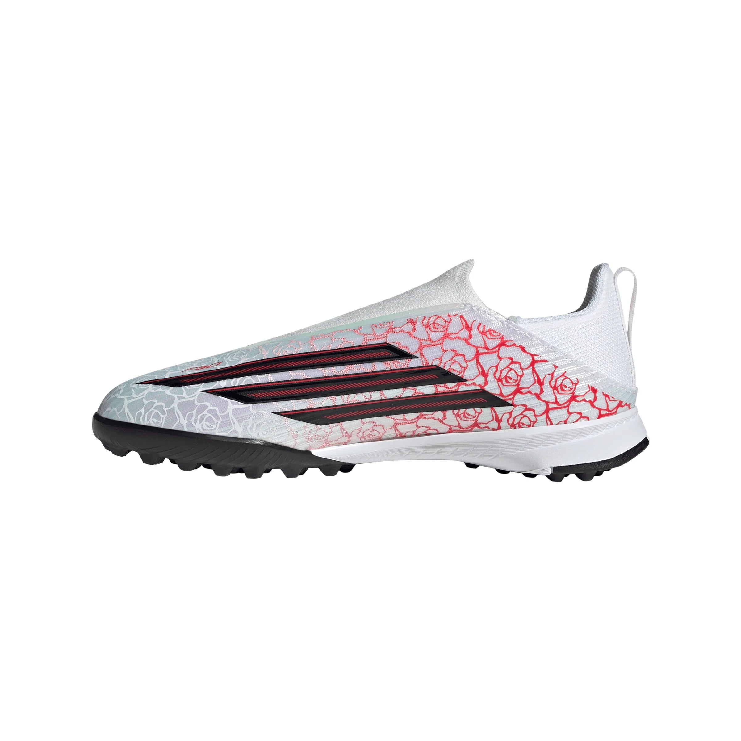 adidas F50 League Laceless TF Turf Youth Soccer Cleats White Black Red