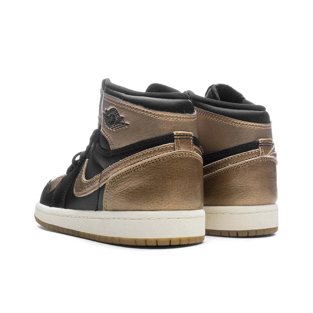 Air Jordan 1 Retro High OG PS Black and Gold Black Metallic Gold Sail