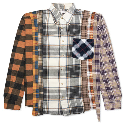 7 Cuts Flannel Shirt Assorted