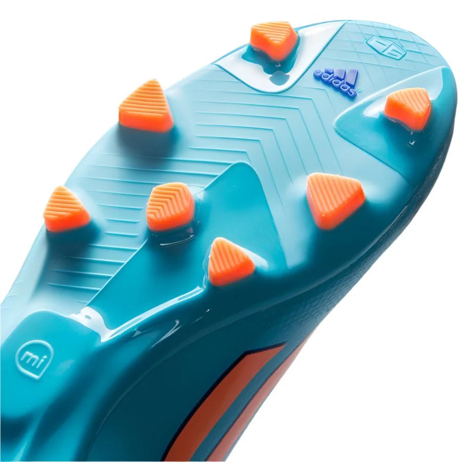 adidas F30 TRX FG Firm Ground Womens Soccer Cleats Blue Glow Orange Purple