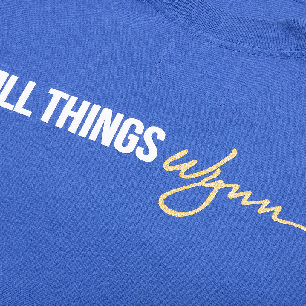Feature x Wynn Logo Lock Up L S Tee Dazzling Blue
