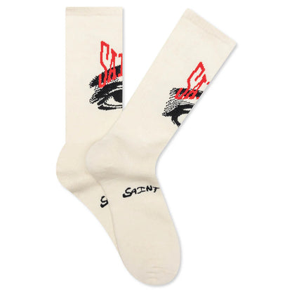 Eye Socks Ecru