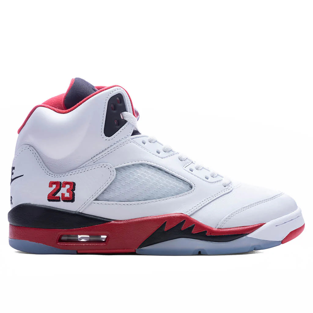 Air Jordan 5 Retro OG Fire Red Black Tongue White Fire Red Black