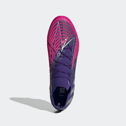 adidas Predator Edge1 FG Low Firm Ground Boots Team College Purple Silver Metallic Team Shock Pink