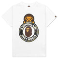 Kids 1st Camo Milo Busy Works Tee White Green