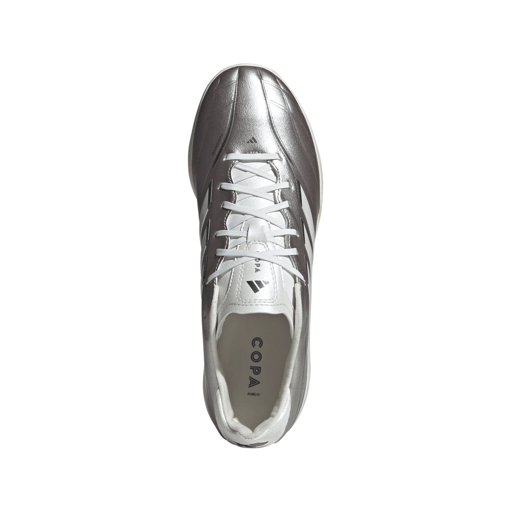 adidas Copa Pure IV League TF Turf Mens Soccer Cleats Metal Silver