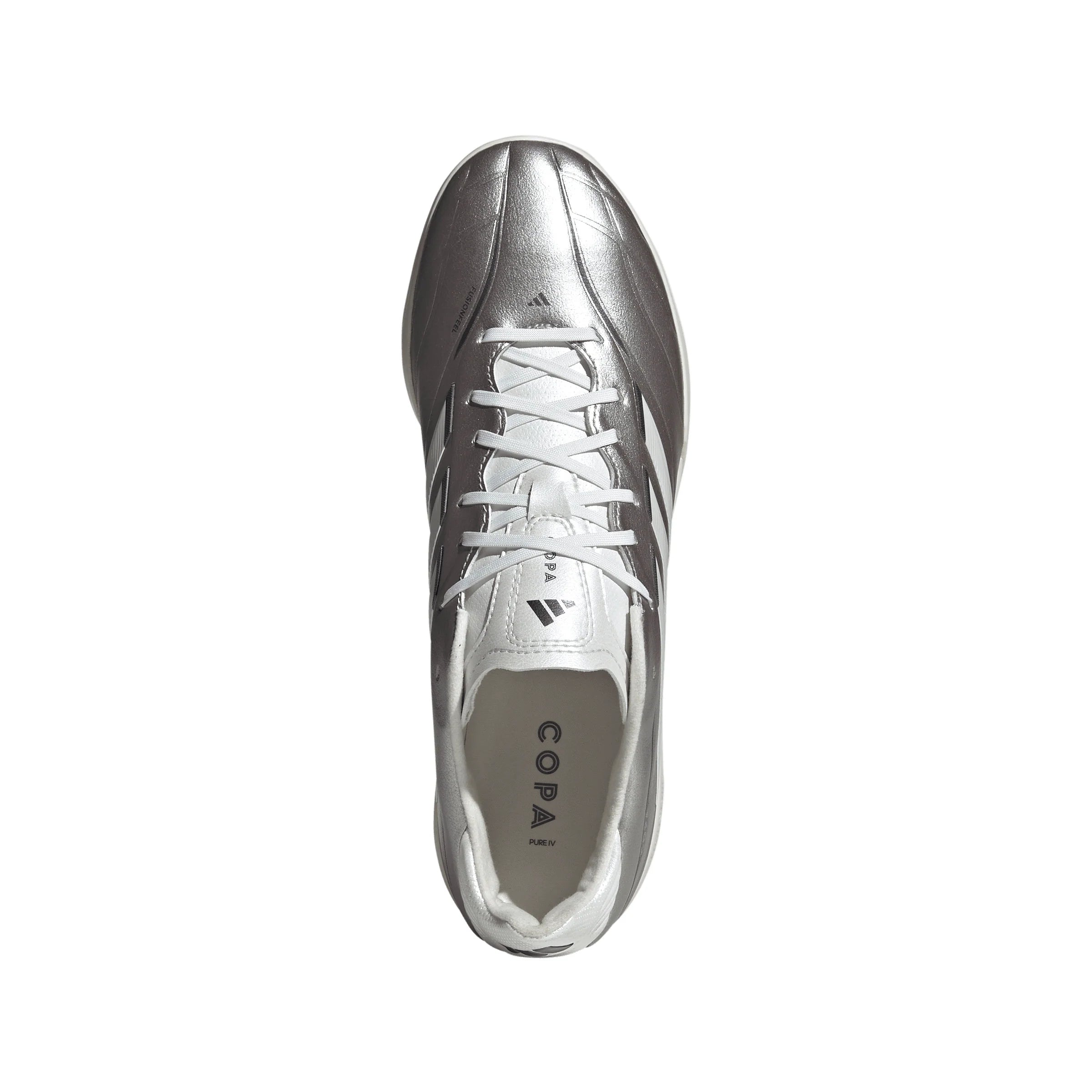 adidas Copa Pure IV League TF Turf Mens Soccer Cleats Metal Silver