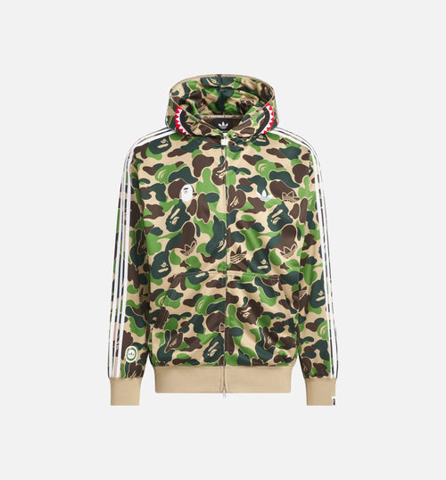 Bape Shark Track Hoodie Mens Jacket Crew Green