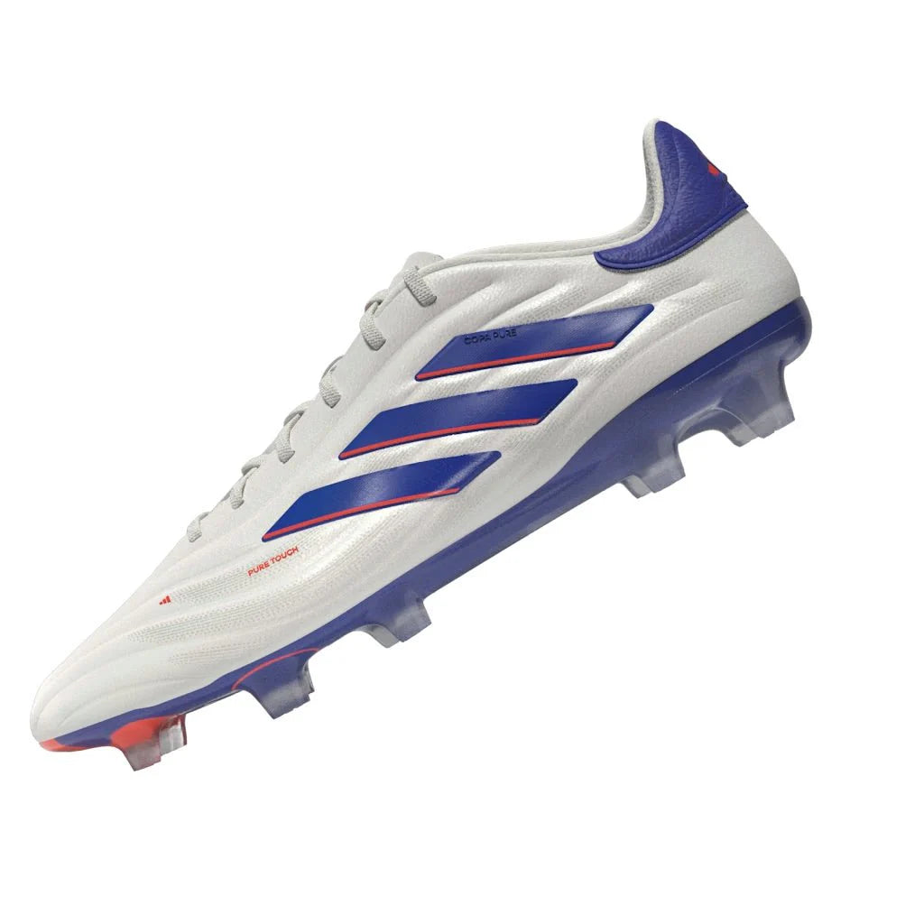 adidas Copa Pure 2 Elite FG Firm Ground Soccer Cleats White Lucid Blue Solar Red