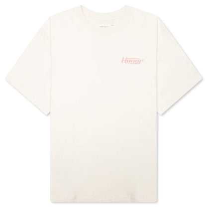 Honor Globe Logo Tee Cream