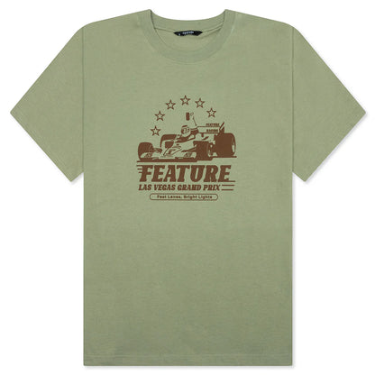 Vegas Racer Comic Tee Oil Green DNML