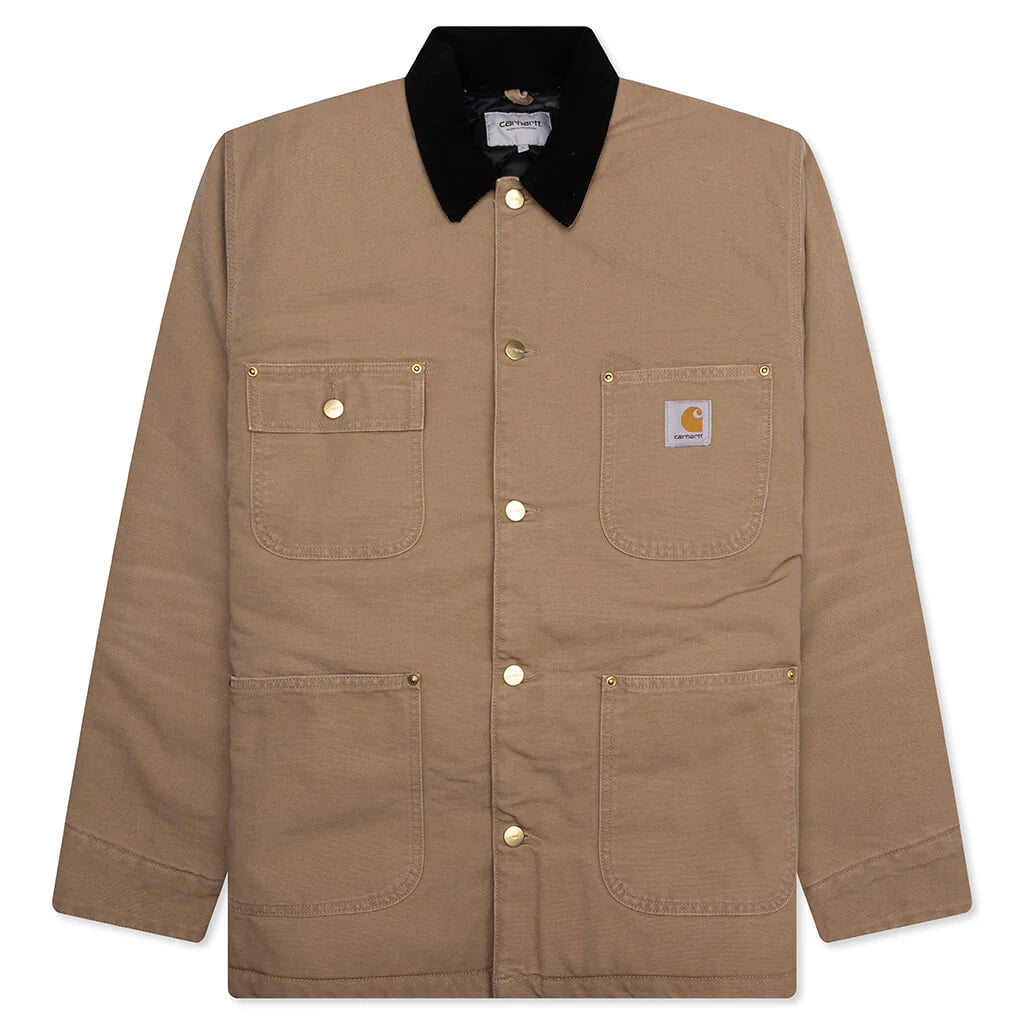 OG Chore Coat Aged Canvas Peanut Black