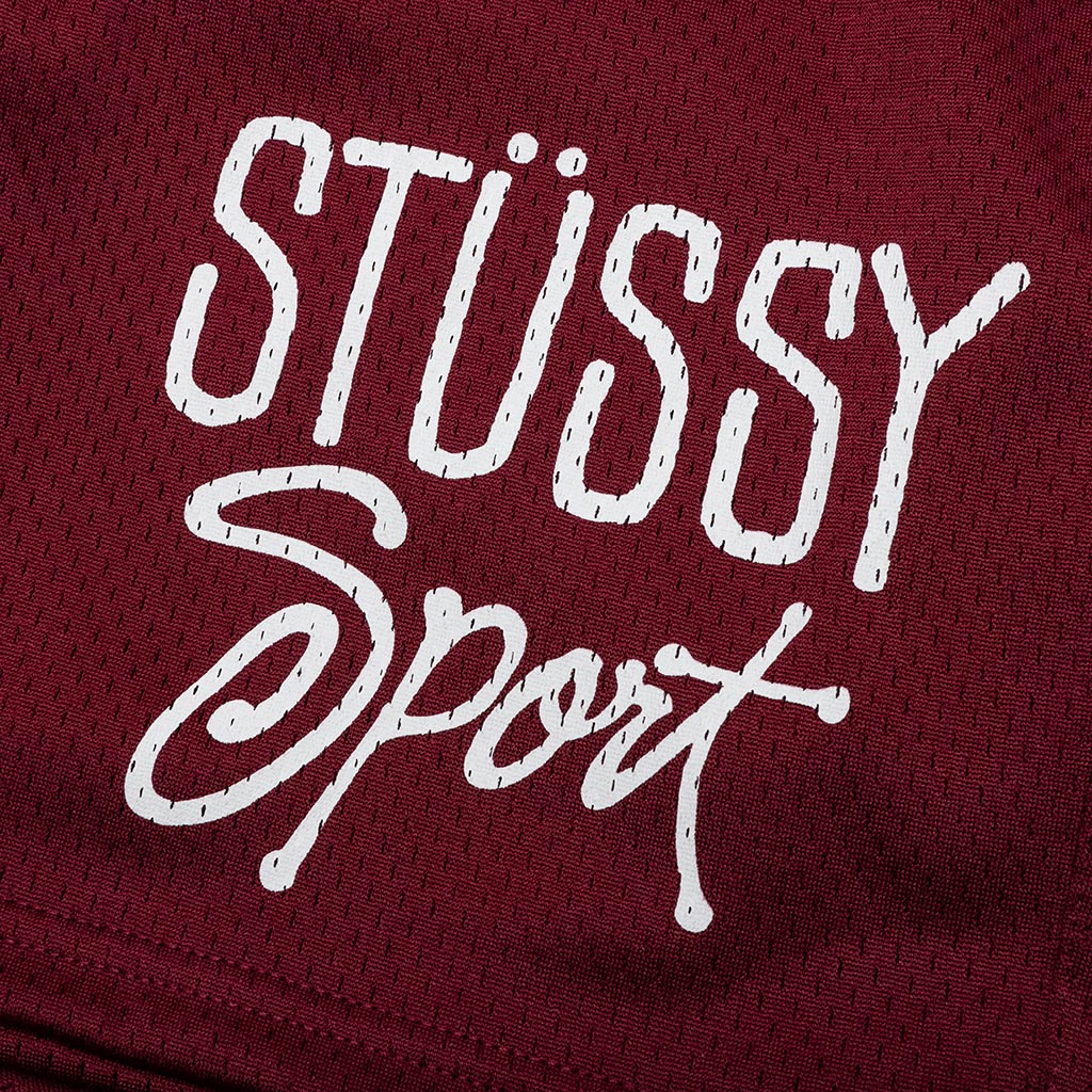 Mesh Short Sport Maroon