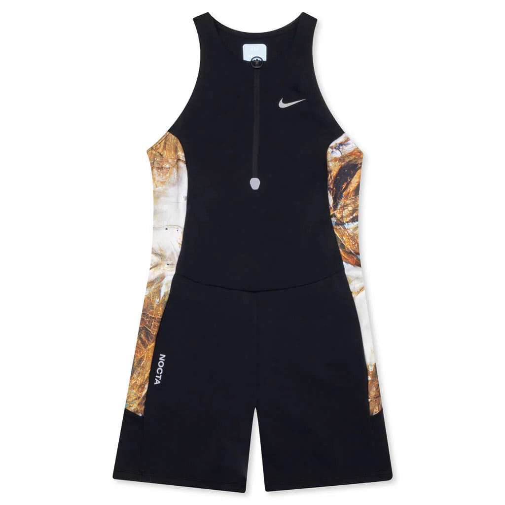 Womens NRG Nocta Run Unitard Black Baroque Brown