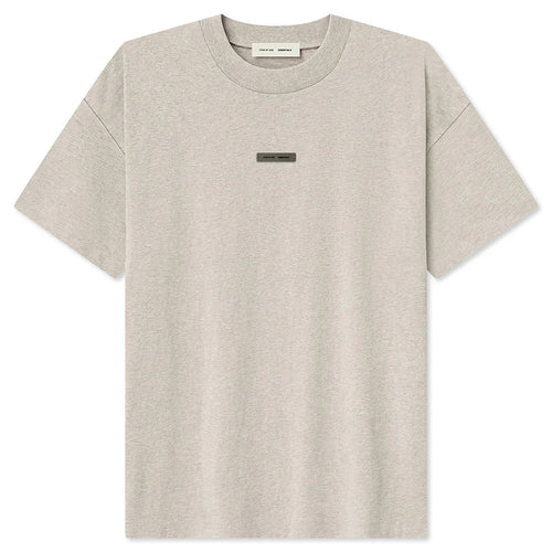 Classic S S T Shirt Heather Stone