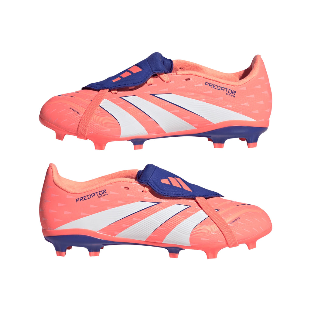 adidas Predator League Fold Over Tongue FG MG Youth Soccer Cleats Orange White