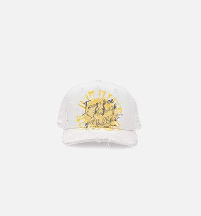 Transparency Cap Mens Hat White Yellow