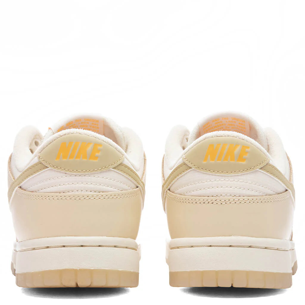 Womens Dunk Low Muslin Team Gold Pale Ivory Laser Orange