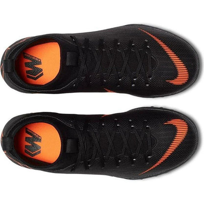 Nike JR Superflyx 6 Academy TF Turf Soccer Cleats Black Orange White