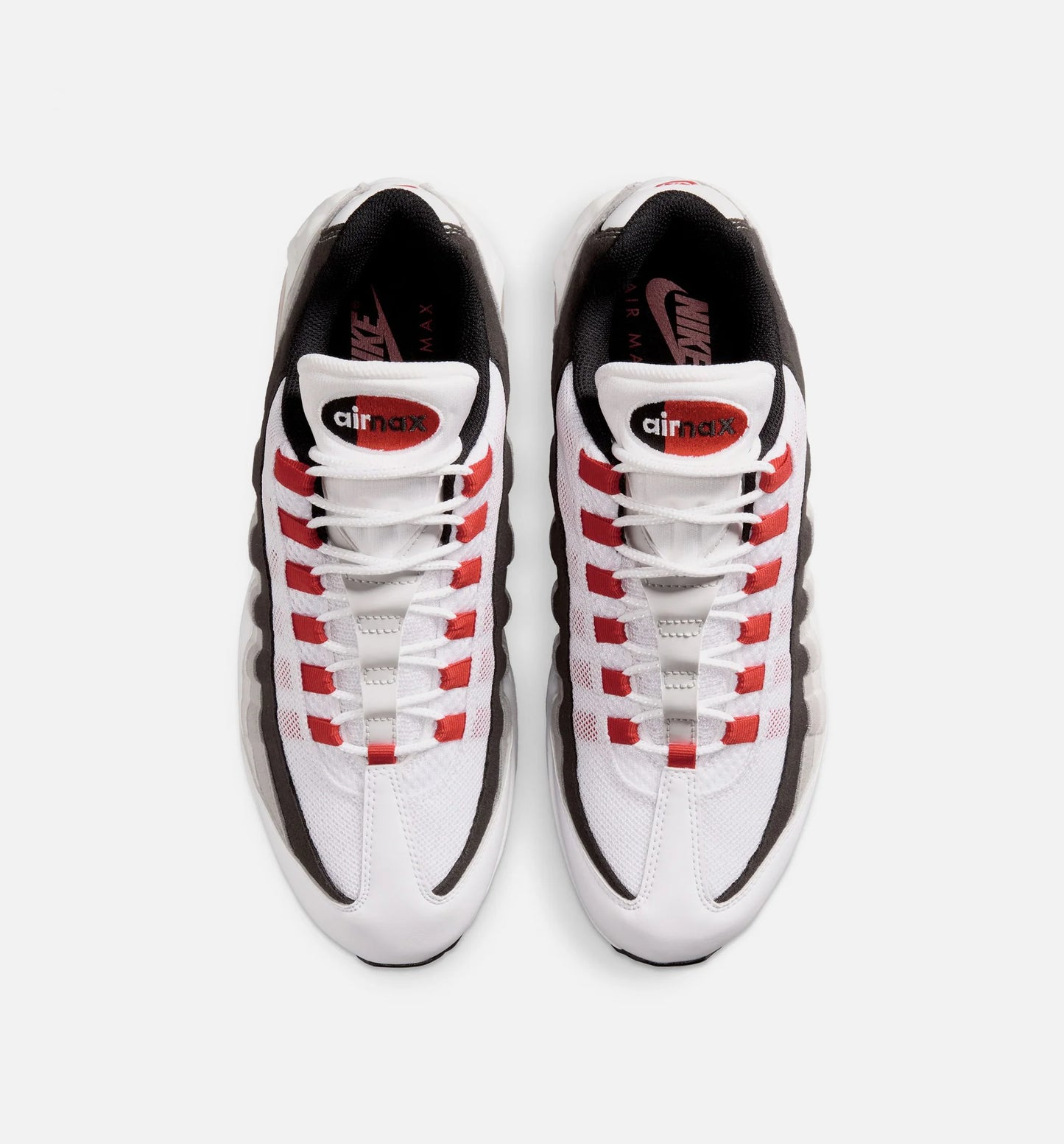 Air Max 95 Big Bubble Comet Red Mens Lifestyle Shoe White Comet Red Nuetral Grey Medium Grey Black