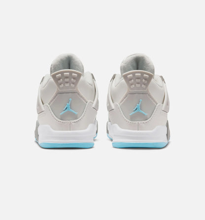 Air Jordan 4 Retro Blue Chill Infant Toddler Lifestyle Shoe Photon Dust Blue Chill Flat Pewter White Blue Tint