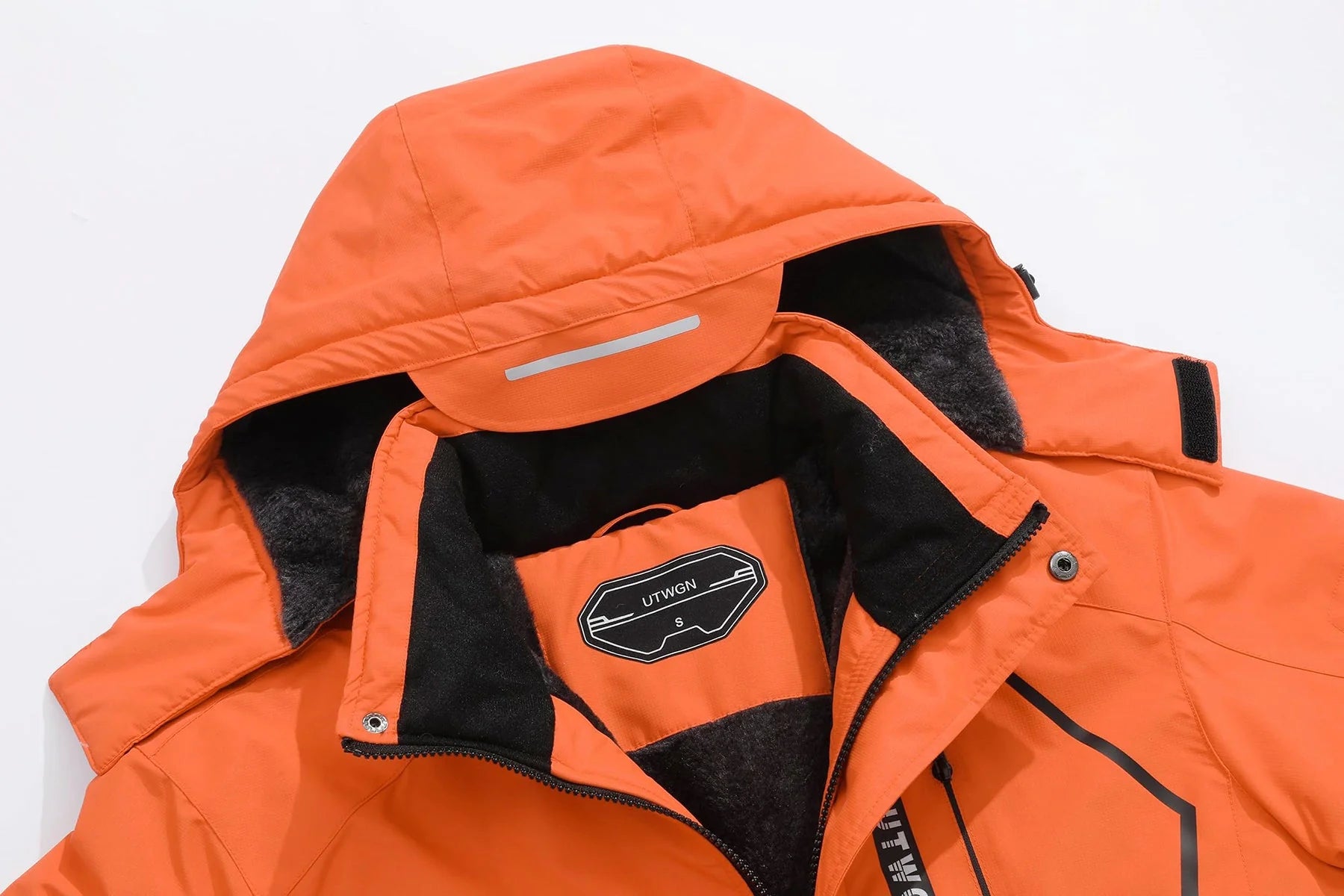 Mens Orange Skiing Jackets