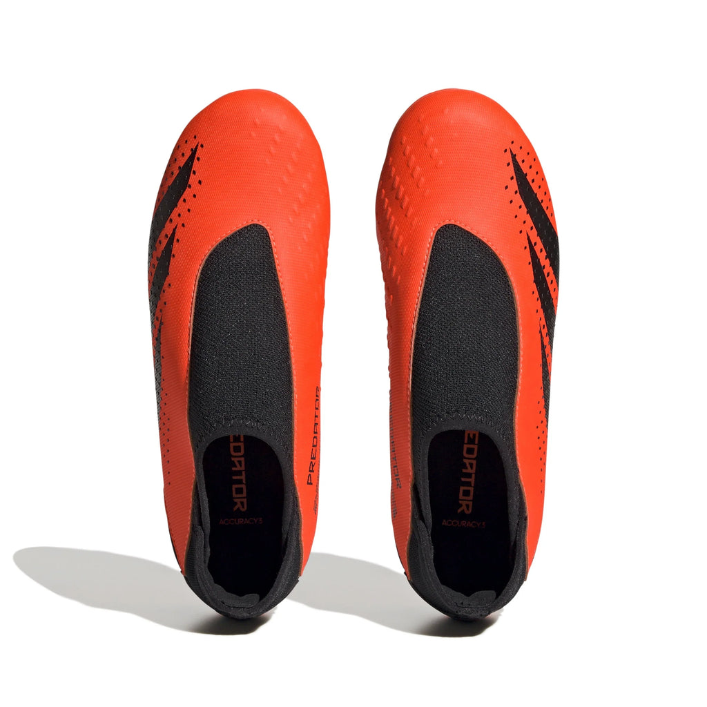 adidas Kids Predator Accuracy3 Laceless FG Firm Ground Soccer Cleats