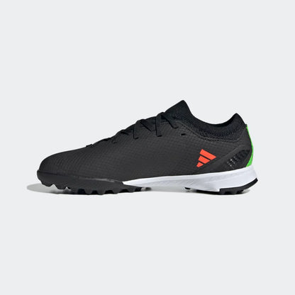 adidas Kids X Speed Portal 3 TF J Turf Football Boots Black Red