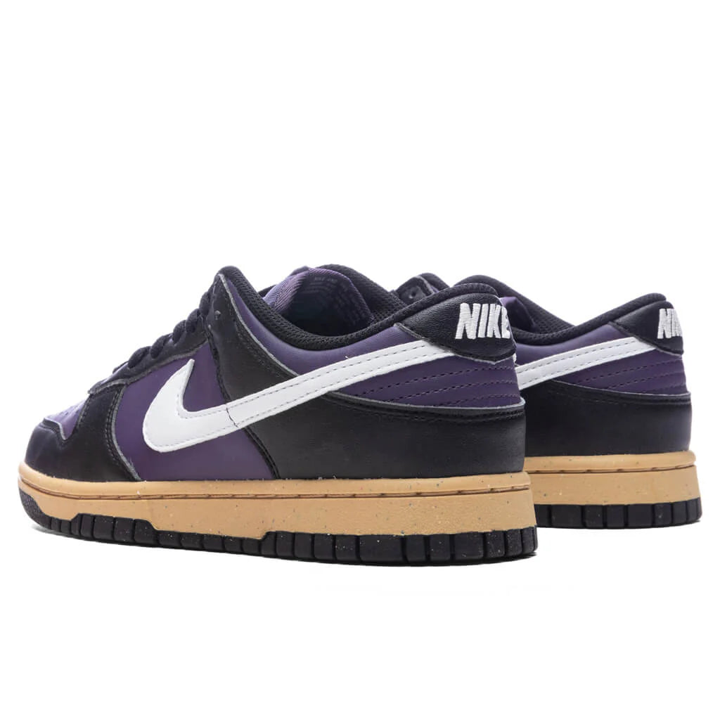 Womens Dunk Low Dark Raisin White Black