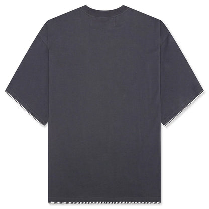 Blanket Stitch Vintage Tee Sun Faded Grey