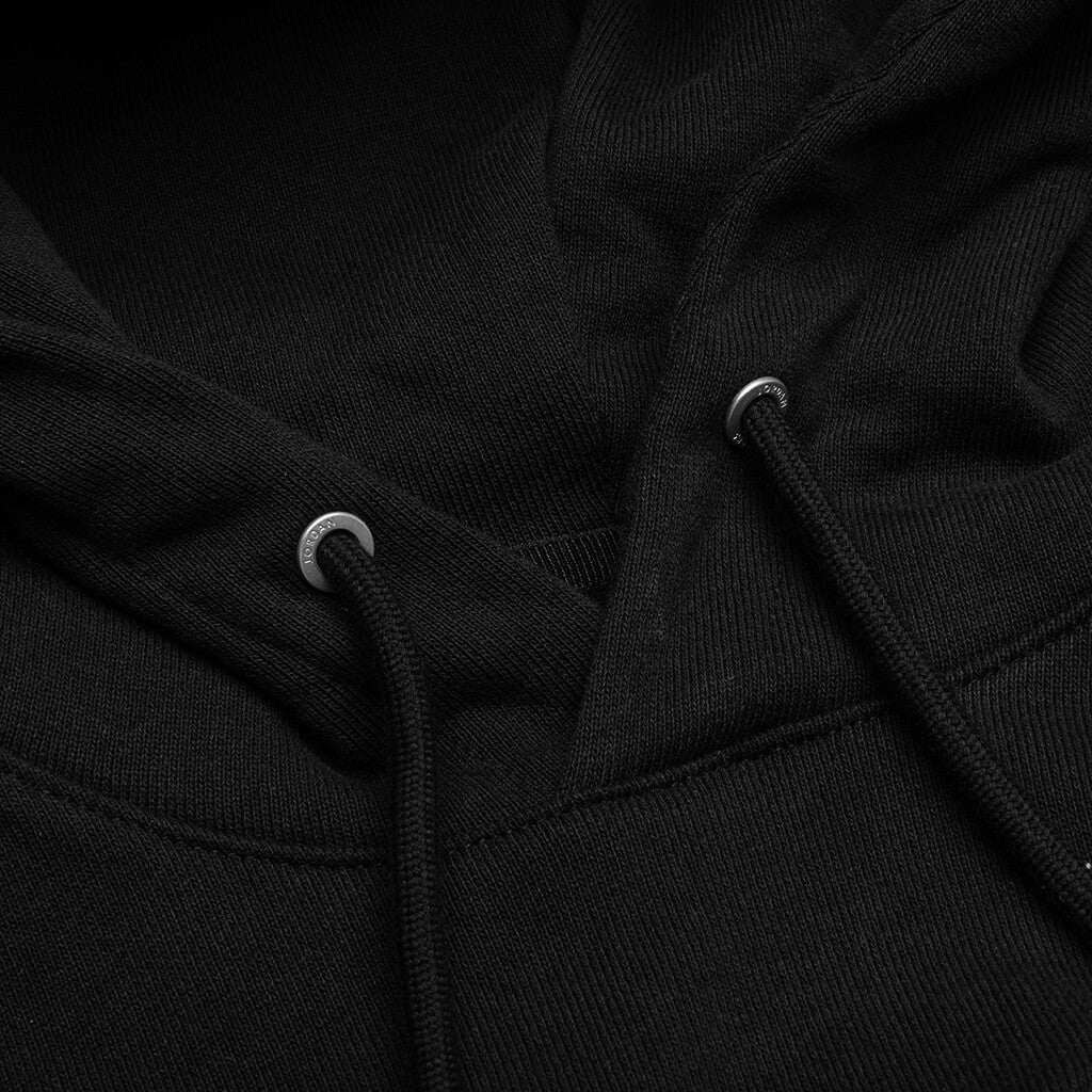 Flight Fleece Pullover Hoodie Black Sail