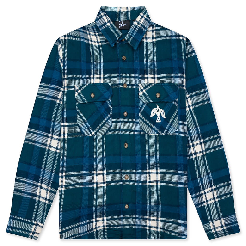 Crow Flanel Shirt Pine Green