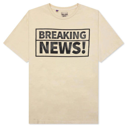 Breaking News Tee Antique White