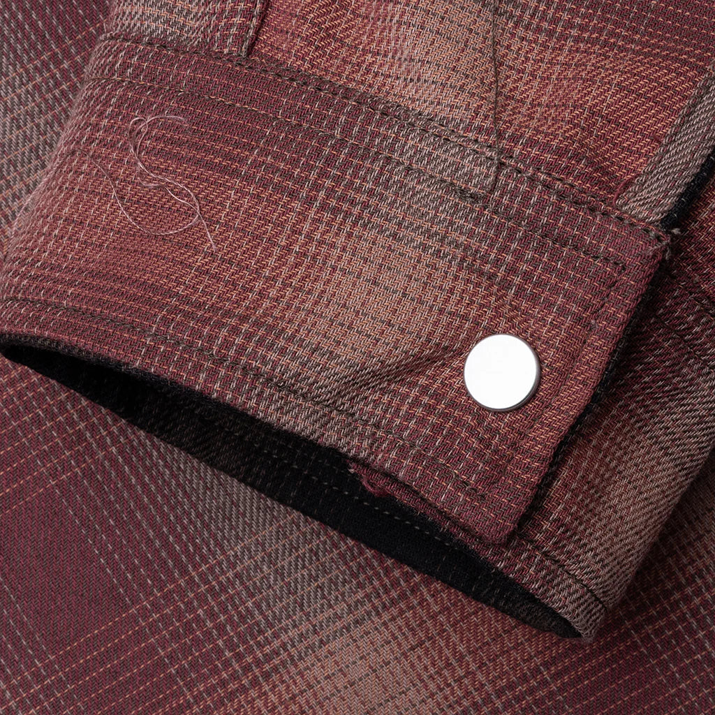 Bonded Reversible Check Shirt Nero