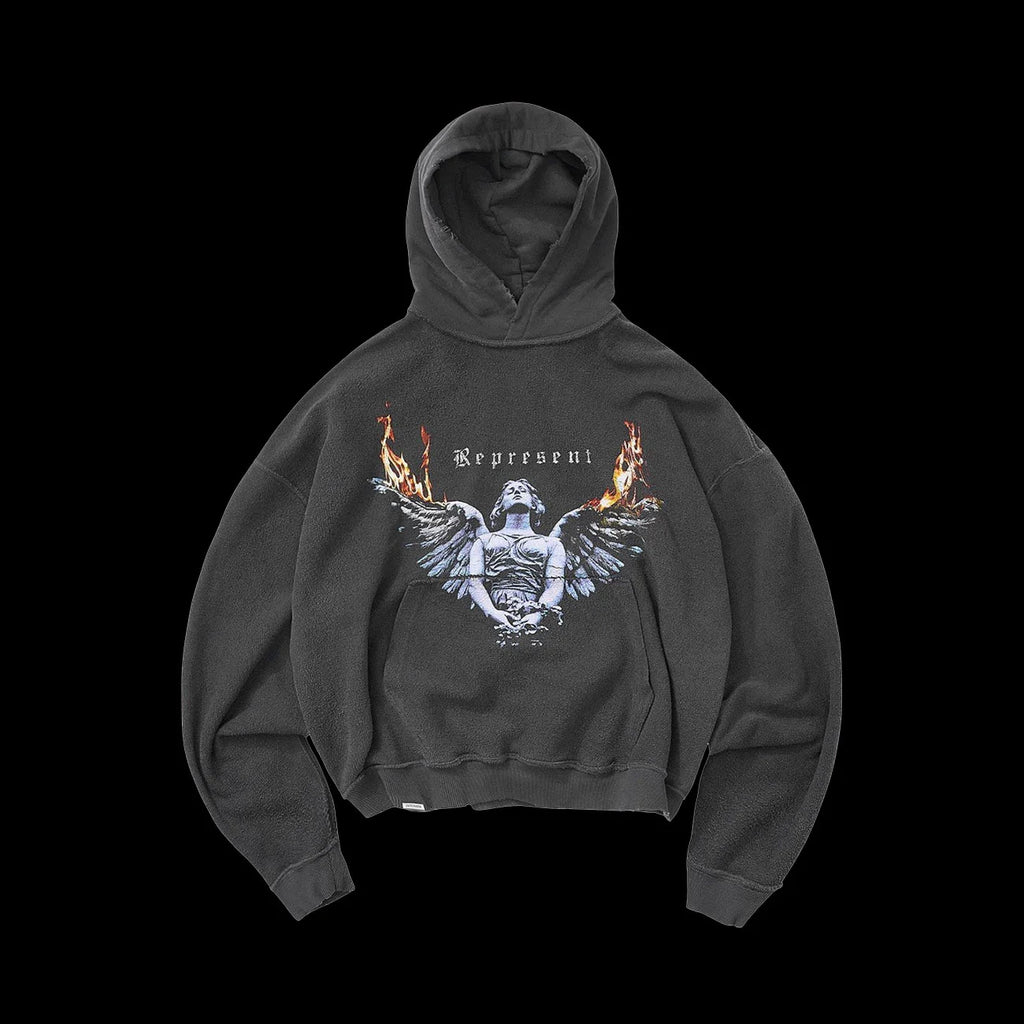 Represent Living Legacy Tour Reversible Hoodie Sun Faded Grey