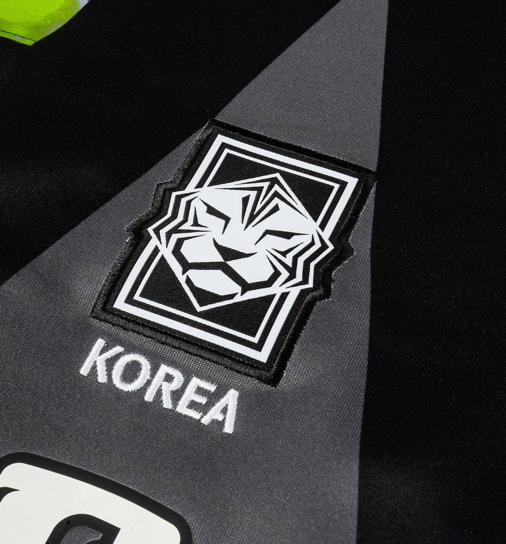 Korea Hollywood Keeper Long Sleeve Mens Jersey Black Black White