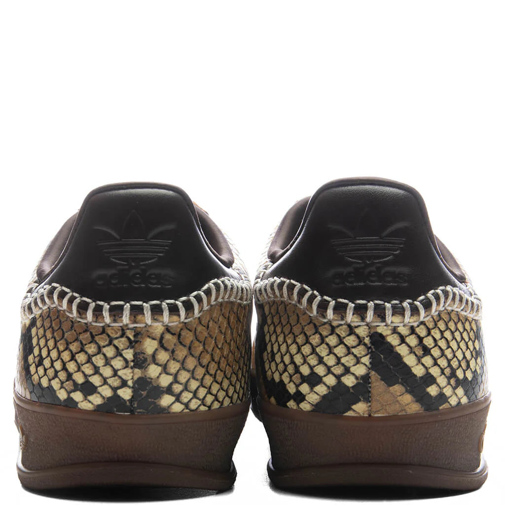 adidas Originals x Wales Bonner Gazelle Snake Supplier Colour Dark Brown Wonder White