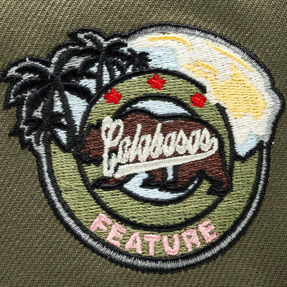 Feature x New Era 59FIFTY Fitted Old English F Calabasas New Olive Vegas Gold