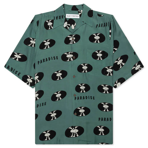 Hawaiian S S Shirt Type 4 Green