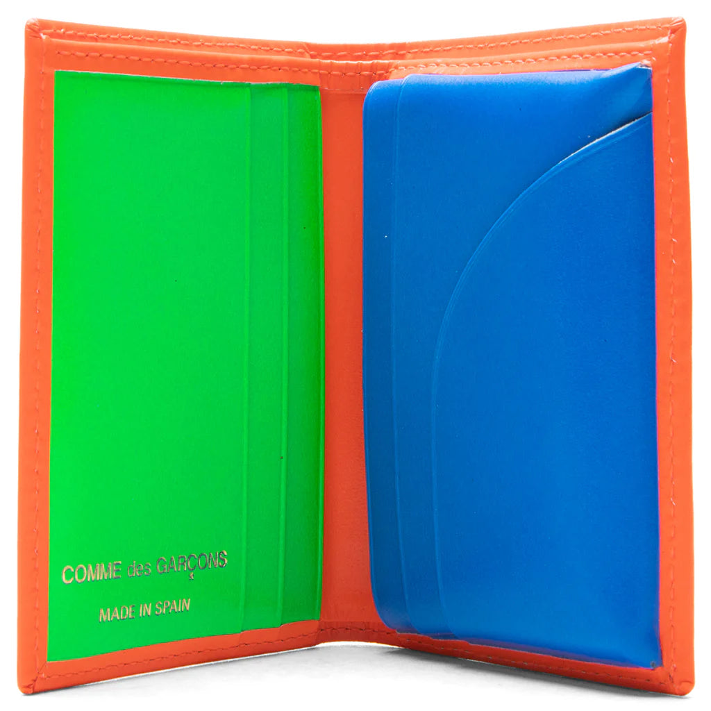 Comme des Garcons Super Fluo Wallet Blue Orange