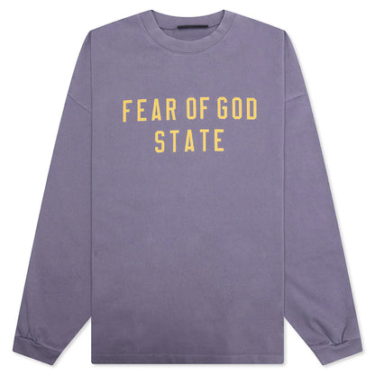 Heavy L S Tee Lavender