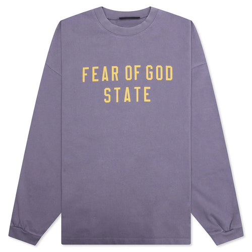Heavy L S Tee Lavender
