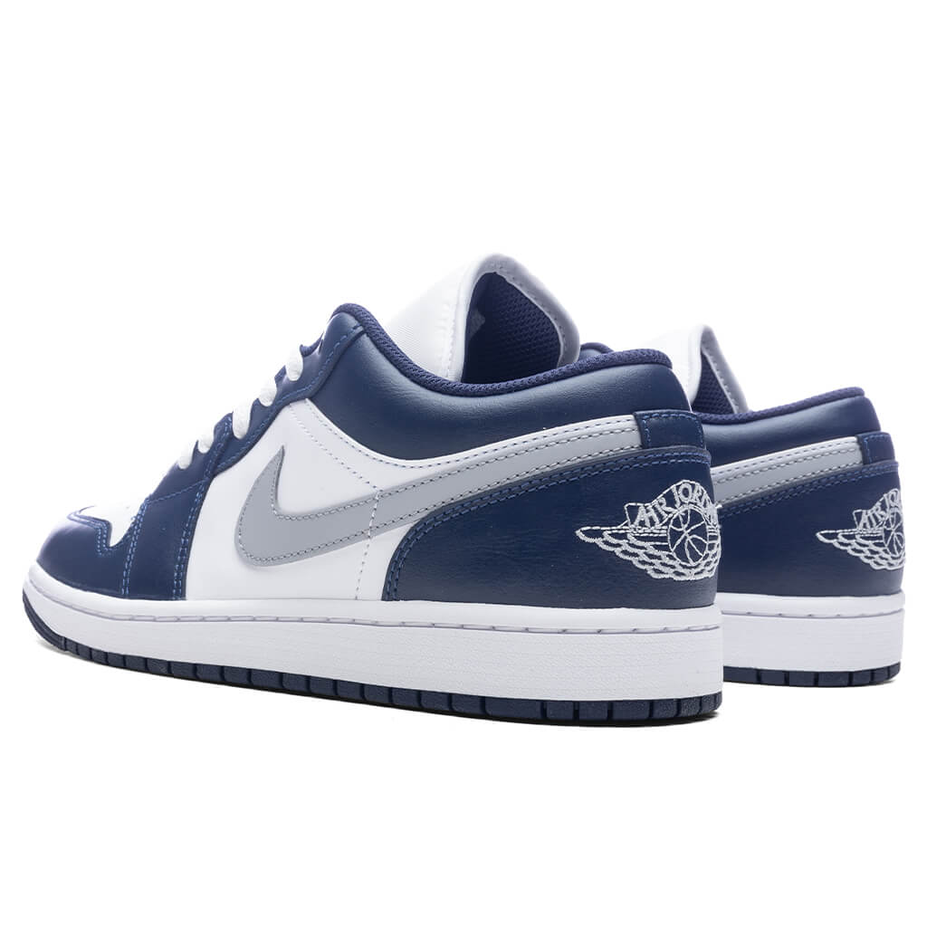 Air Jordan 1 Low White Wolf Grey Midnight Navy