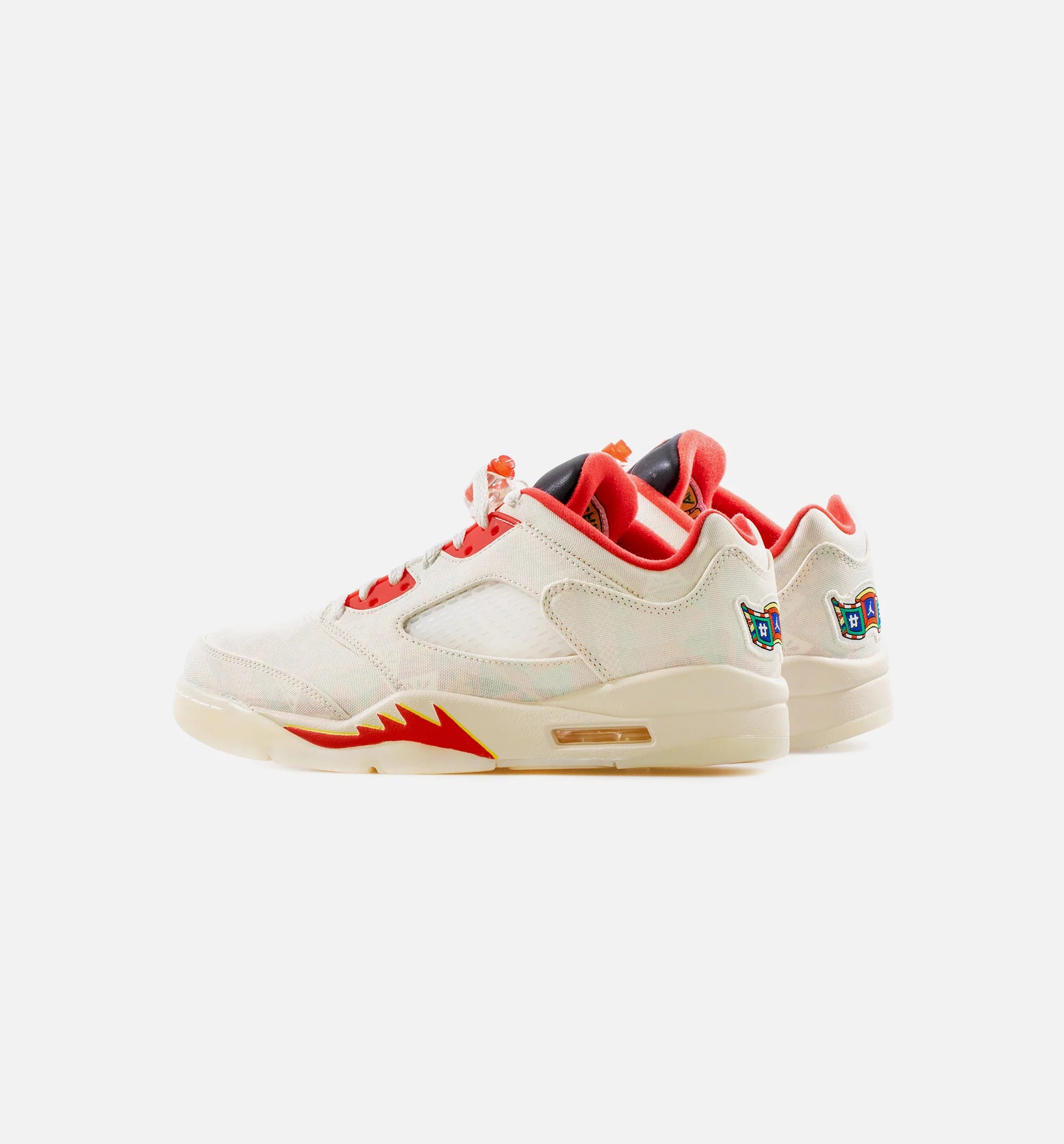 Air Jordan Retro 5 Low Chinese New Year Mens Lifestyle Shoe Sail Red
