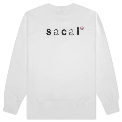Sacai x WTAPS Print Pullover White